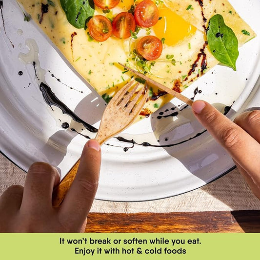 Premium Quality 100% Biodegradable Knives Made of Vegetable Fibers, 300 PCS of 6.7” Long Heavy-Duty and Splinter Free Eco-Friendly Knives, Perfect Sustainable Cutlery for All Types of Occasions