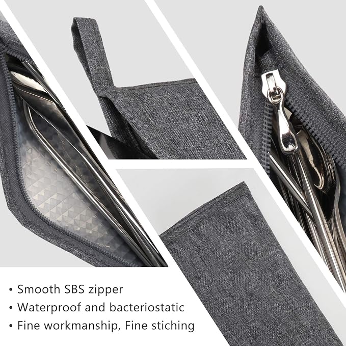 Chopsticks Carrying Case Reusable Chopsticks Pouch Travel Utensil Bag Chopsticks Sleeve Chopstick Holder Portable Flatware Case for Metal Chopsticks Light Sabers Chopsticks Disposable Chopsticks