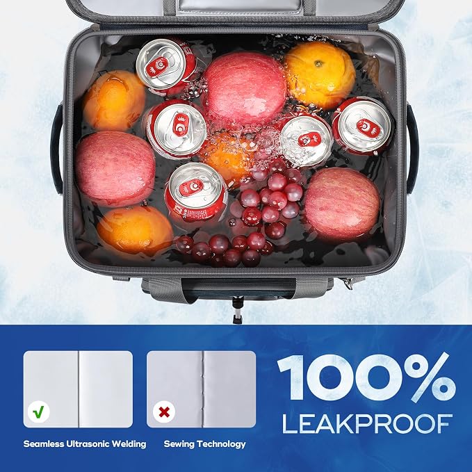Maelstrom 30/40 Can Soft Cooler Bag, Leakproof Insulated Ice Chest | 24h Cold (With Ice), 5-Layer Insulation, Multi-Pockets ,Lightweight,Perfect For Camping, Beach, Hiking, Kayaking, Road Trips