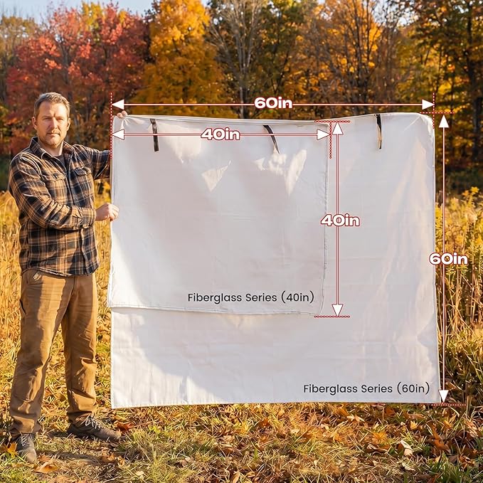 Fire Blanket | Prepared Fire Suppression | 40"x40" Fire Blankets Emergency for Home and Kitchen
