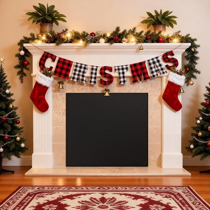 FLASLD Magnet Fireplace Cover Blocker, 39" x 32" Fireplace Blanket Stops Overnight Heat Loss, Fireplace Draft Stopper Save Energy for Iron Frame