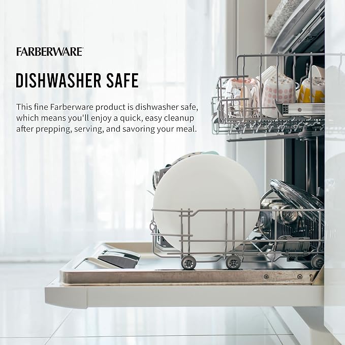 Farberware Cutting Board for Kitchen, Extra Large 15 x 20 Inch Plastic Cutting Board with Deep Juice Groove, Reversible, Dishwasher Safe, White