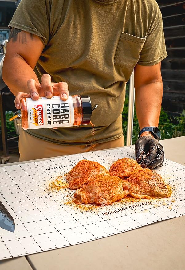 Hardcore Carnivore Sweet BBQ Rub for Pork, Ribs & Chicken, 12.25oz | Sweet and Savory BBQ Rub Perfect for Ribs, Pulled Pork and Chicken. MSG-Free & Gluten Free