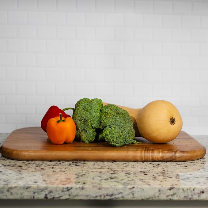 Ironwood Gansevoort Large Carving Board 16" x 24" Acacia Wood Cutting Board | XL Meat Carving Board With Grip Pad & Juice Channel | Reversible Cutting Board For Meal Prep | Easy Carving & Minimize Mess