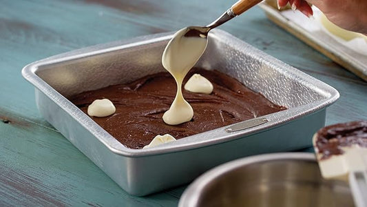Doughmakers 9" Square Cake Commercial Grade Aluminum Bake Pan