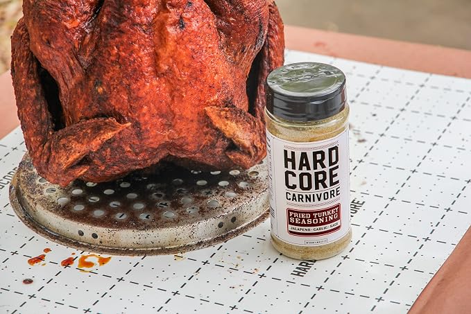 Hardcore Carnivore Limited Edition Fried Turkey Seasoning for Poultry, 11oz | Sage, Jalapeno and Garlic Deliver Savory Holiday Flavor. Great for Turkey, Chicken and Side Dishes. MSG-Free & Gluten Free