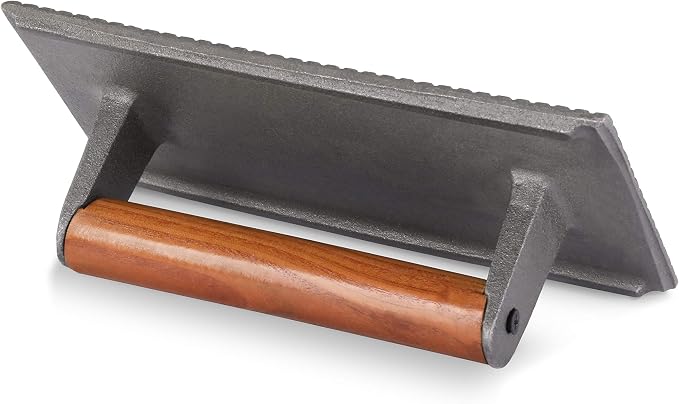 New Star Foodservice 36435 Commercial Grade Iron Steak Weight/Bacon Press, 8.25 by 4.25-Inch