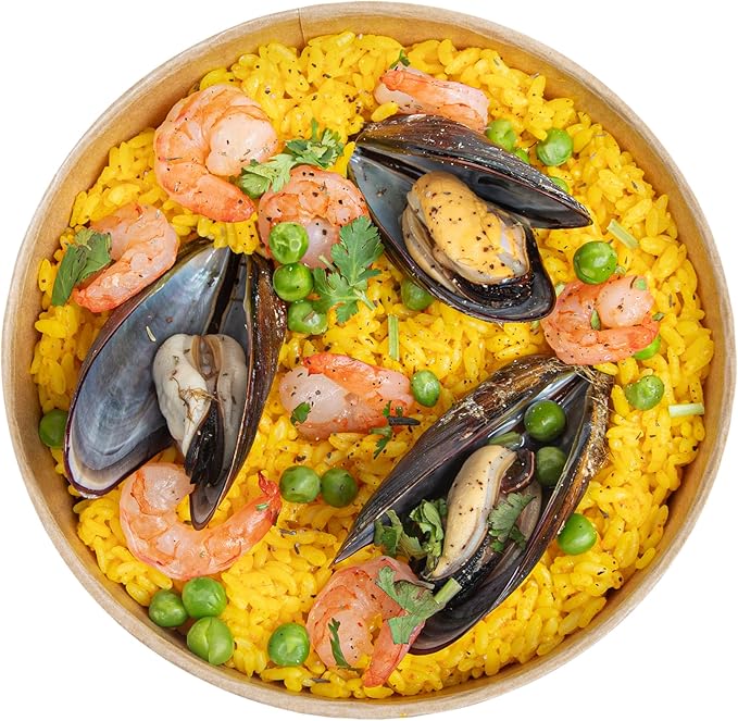 Restaurantware Paper Food Containers 50 Pack Of 44 oz Disposable Round Kraft Salad Bowls Sustainable Stackable Greaseproof Meal Prep Take Out Containers For Ice Creams, Soups, Snacks And Desserts