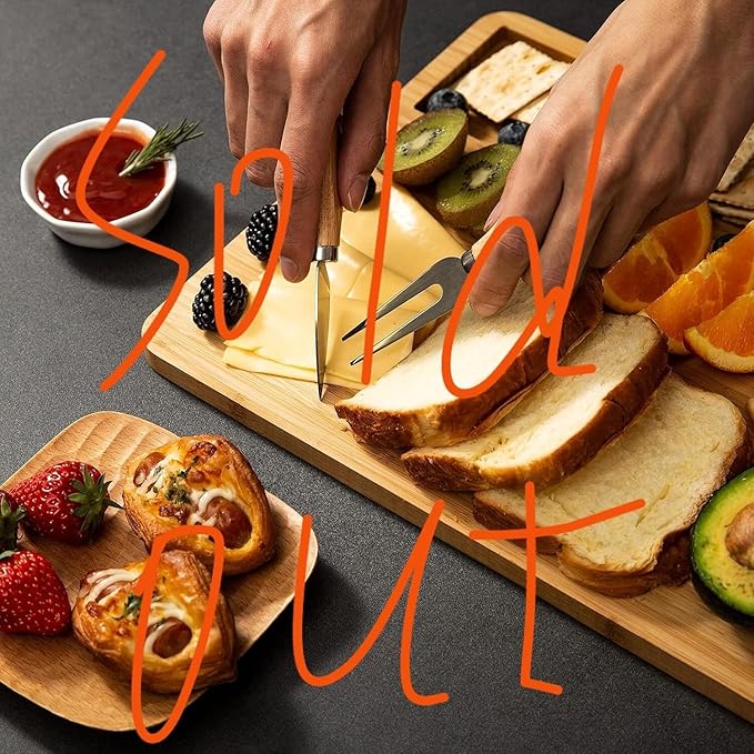 Cutting Board Wood Chopping Board Double Sided Charcuterie Boards Serving Board Kitchen Essential House Warming Hostess Host Gift Serving Tray for Christmas Wedding Birthday Anniversary Charcoal