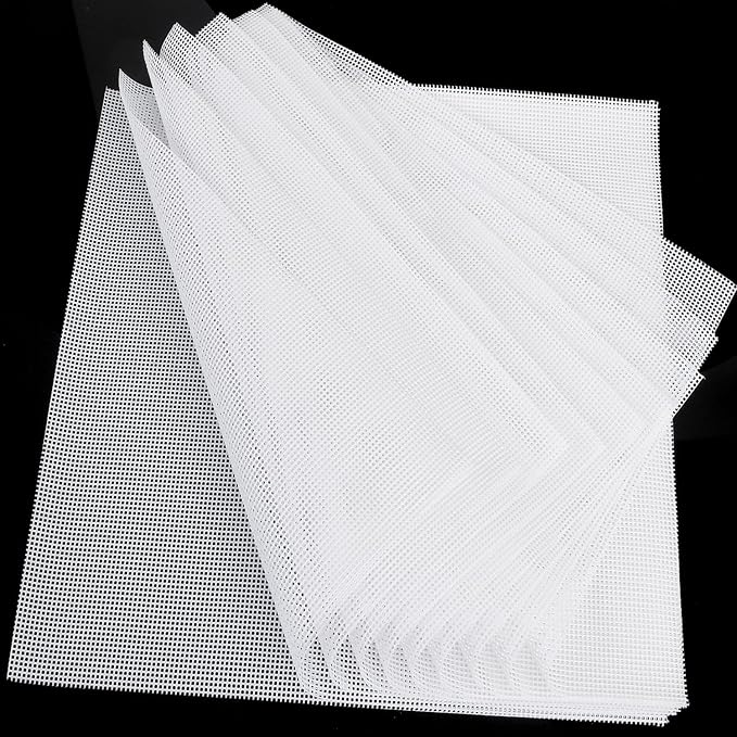 BPA-Free Nonstick Silicone Dehydrator Sheet for Excalibur, 14x14 in 10-pack | Fine Mesh Liners Help Stop Dried Food From Sticking, Lift Food Intact, and Cut Cleanup Time - Dishwasher Safe