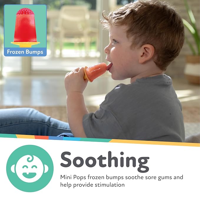 Nuby Stick Pops - (4-Count) Silicone Popsicle Molds for Toddlers and Babies 4+ Months - Easy to Make Frozen Treats or Baby Teething Relief