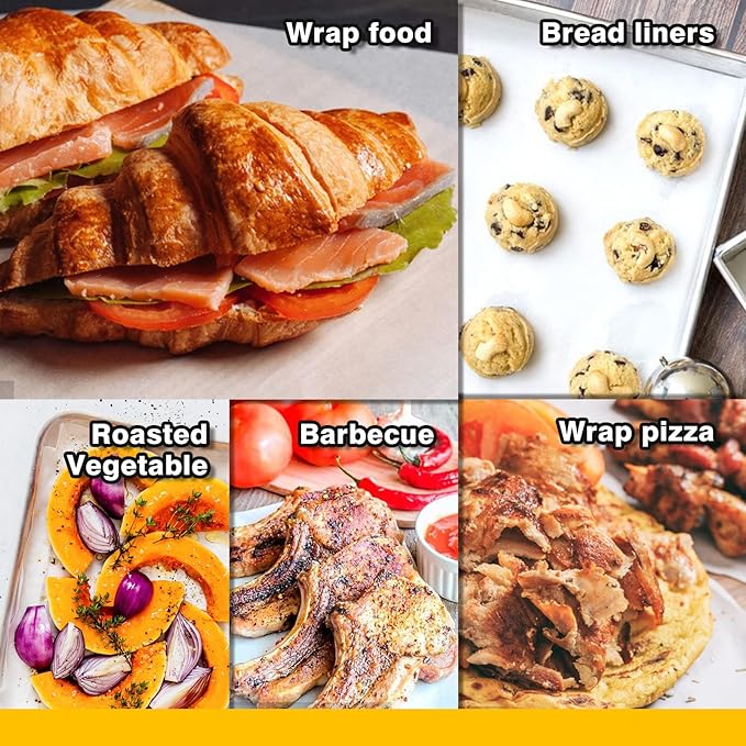 Cuffie in-Ea katbite in-Ear Earbuds Pack of 500 Parchment Paper, 40.6 x 61 cm Baking Paper, Durable and Non-Stick Parchment Paper, Pre-Cut Parchment Paper