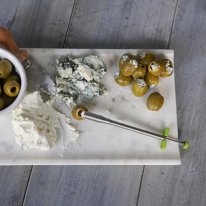 Fox Run Stainless Steel Olive Stuffer Tool, 5.5" Blue Cheese Olive Maker