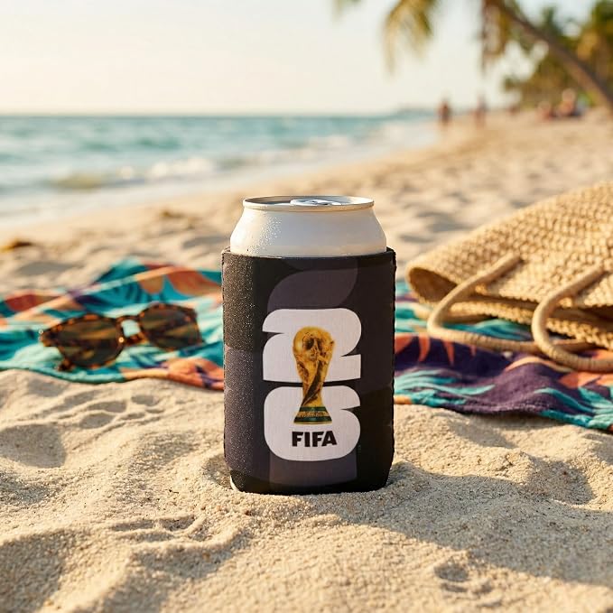 Official 2026 FIFA World Cup - Insulated Soda & Beer Can Cooler - Keeps Drinks Colder for Longer - Durable Drink Holder - Crafted for Everyday Use - Perfect for Beach, Pool, Tailgates & Home