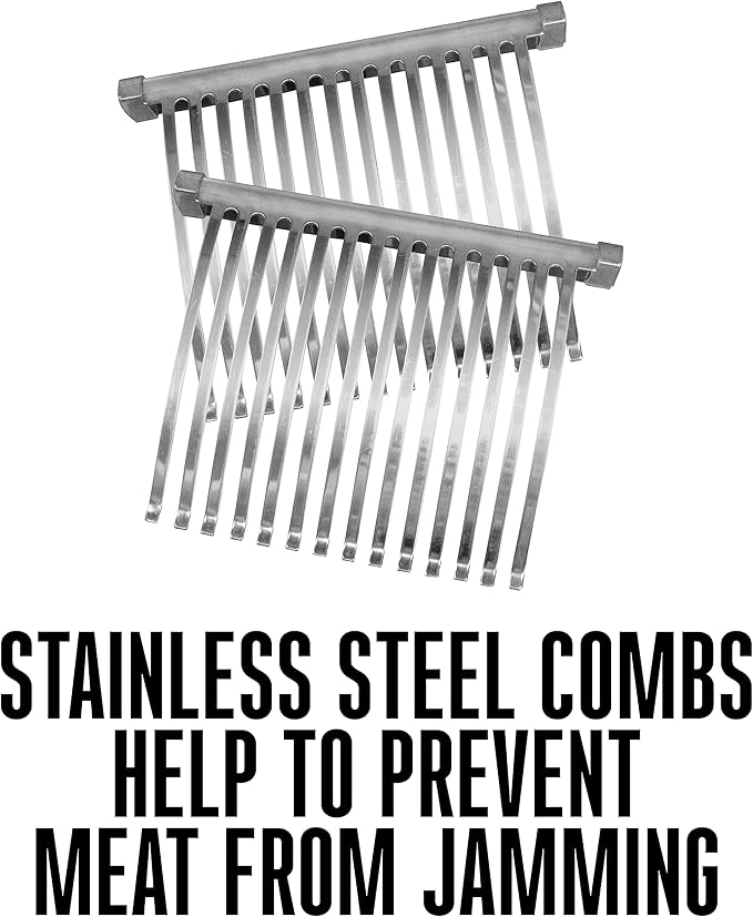 Weston Manual Support Beef Jerky Slicer, Quick and Easy Operation For Cuts Up To 5” Wide x 1.25” Thick, Durable Aluminum Construction, Stainless Steel Blades, Charcoal Gray (07-3801-W-A)