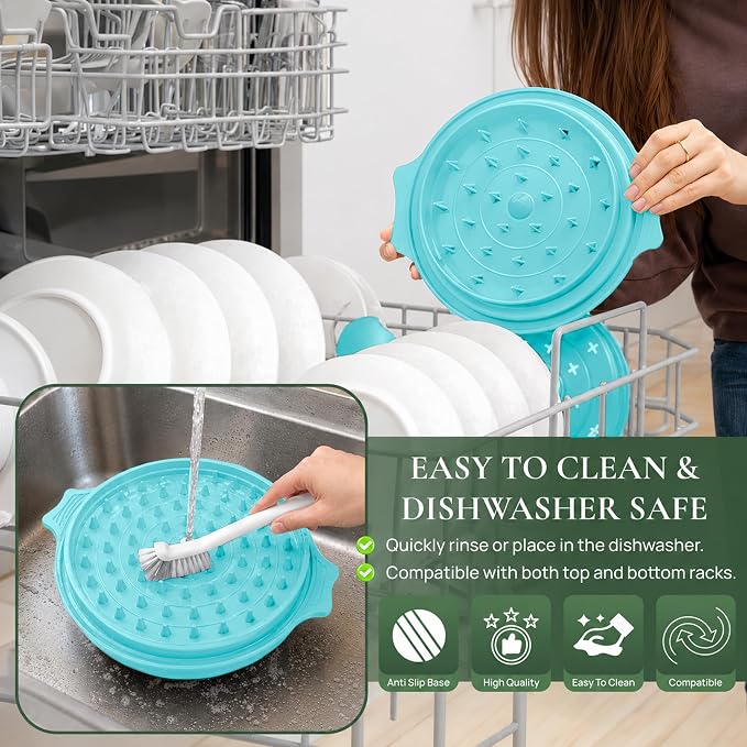 Large Chicken Shredder Tool Twist BPA Free Food Grade Material | Manual Meat Shredder Twist for Shredding, Chicken Breast Shredder Tool with Cleaning Brush, Ergonomic Handles, Non Slip Base