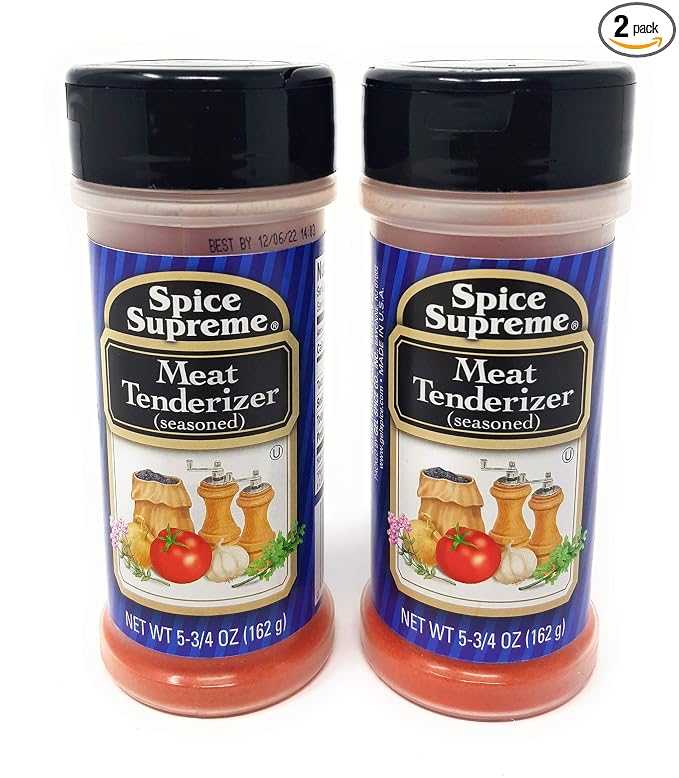 Spice Supreme Meat Tenderizer 5.75 Ounces each (2 Pack)