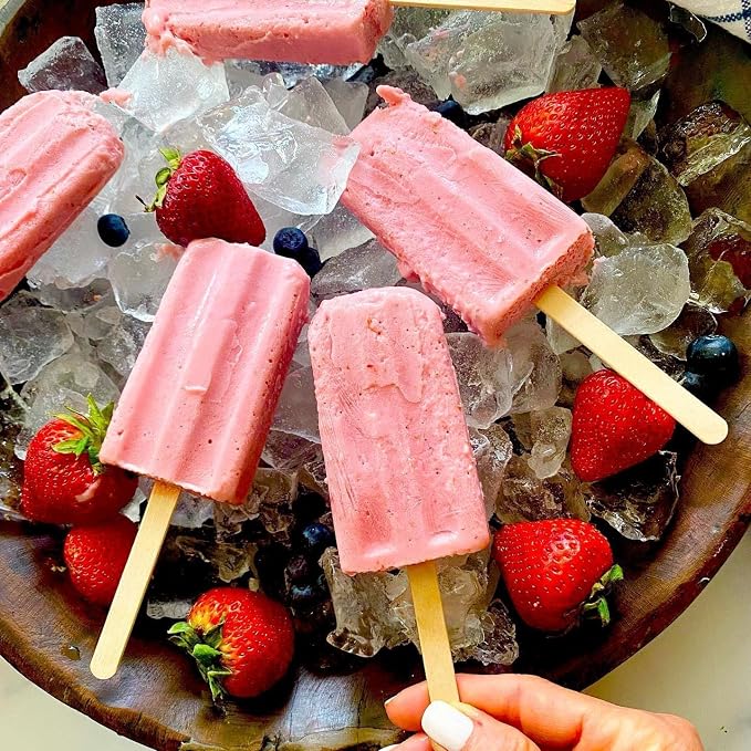 Easy Release Popsicles Molds, 10-Cavity Silicone Popsicle Molds with Sticks, Popsicle Maker Mold Set, BPA Free Homemade Ice Pop Mold for Kids, Toddlers, Adults