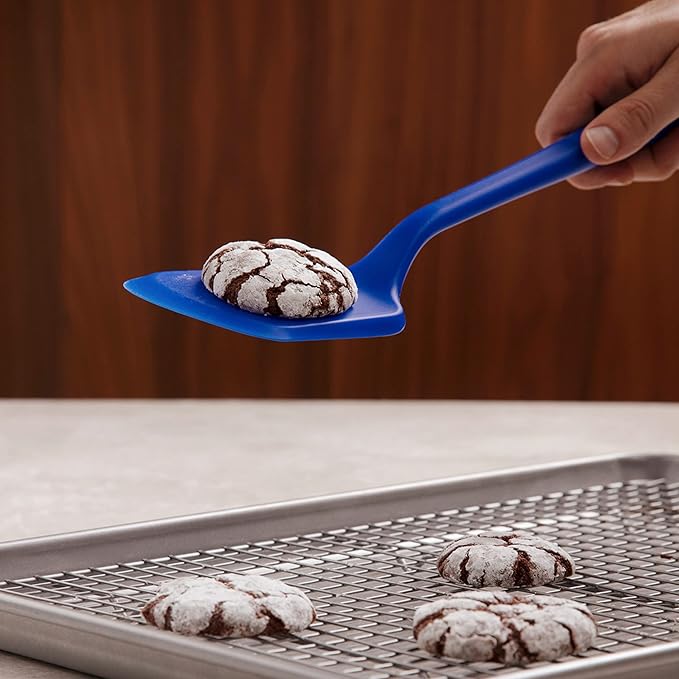 GIR: Get It Right Silicone Kitchen Spatula Turner - Non-Toxic Cooking Utensils for Nonstick Cookware, Cooking and Baking, Ultimate - 13IN - Studio White