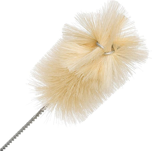 Redecker Natural Pig Bristle Soda Bottle Brush, 11-3/4-Inches, Flexible Wire Handle, Made in Germany