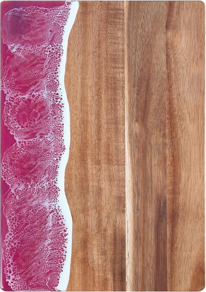 Ocean Charcuterie board: Resin Cutting Board, handmade board for Fruit Cheese and meat, Vegetable, Kitchen, Gift