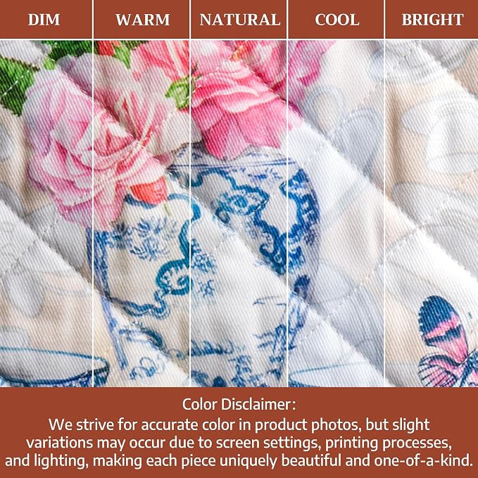 Maison d'Hermine Oven Gloves 100% Cotton Oven Mitt (7" x 13", Pack of 1) | With Loop Heat Resistant BBQ Cooking Gloves Baking Grilling Kitchen Handling Hot Pans Spring Summer - Canton