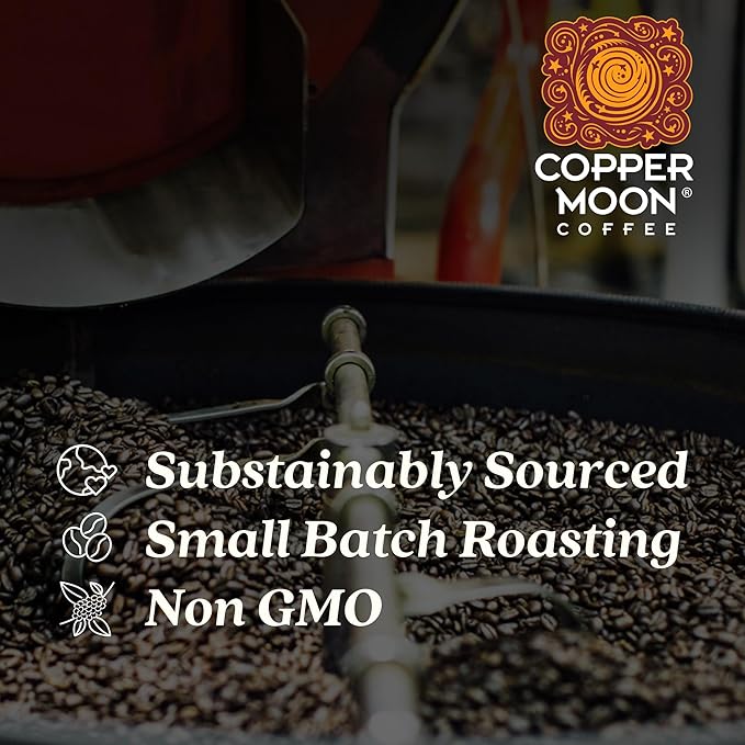 Copper Moon Dark Roast Whole Bean Coffee, Sumatra Blend, 2 Lb (Pack of 2)