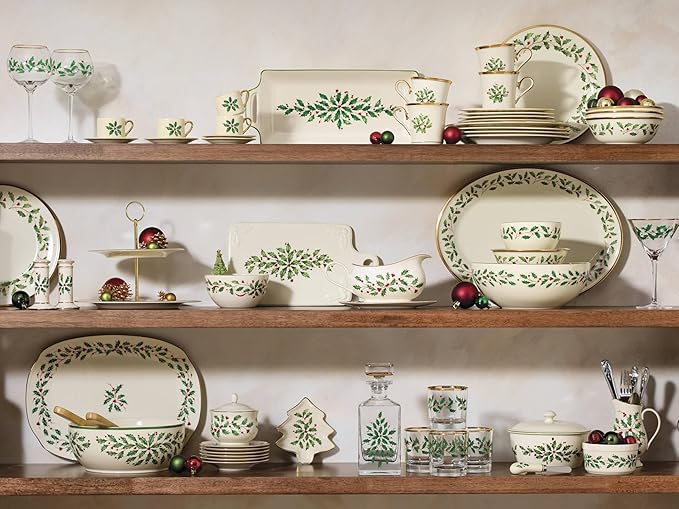 Lenox 897082 Holiday Dinnerware Place Setting Bowls, Set of 4, Christmas