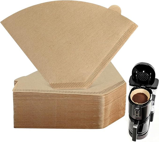 200 Count Cone Coffee Filters #4, Unbleached 04 Coffee Filters 8-12 Cup, Disposable Natural Paper Filters, No.4 Cone Filters for Ninja, Pour Over and Drip Coffee Maker