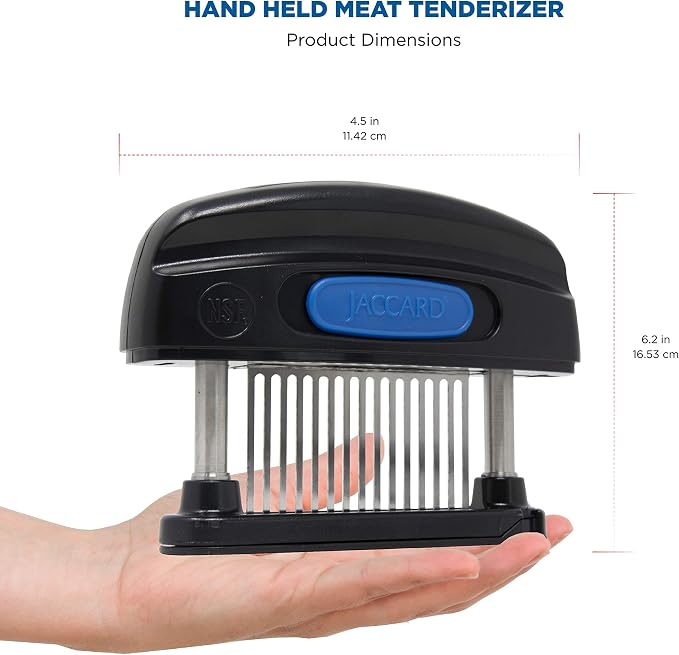 Jaccard JCS 15-Blade Meat Tenderizer, Simply Better Meat Tenderizer, Stainless Steel Columns/ Removable Cartridge, NSF Approved, Black