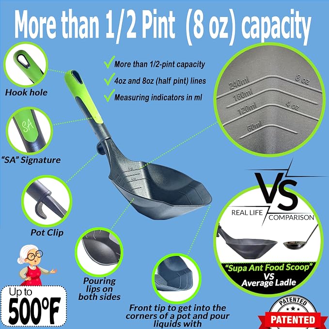 Supa Ant 23 Qt Canning Pot with Canning Supplies Starter Kit - Water Bath Pot with Rack and Lid - Jar Lifter, XL Ladle, Jar Tongs, and Bubble Popper