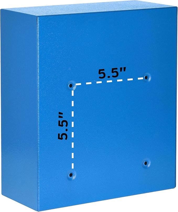 AdirOffice Wall Mount Mailbox - Mailbox with Lock and Keys- Durable Wall Mounted Locking Mailbox and Cash Drop Box for House, Apartments and Bussiness After Hours Deposits