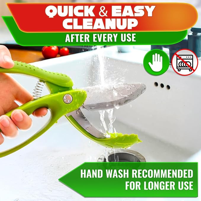 Salad Scissors for Chopped Salad, 8.9 In Stainless Steel | Double-Blade Lettuce Chopper Scissors; Chops Greens, Tomato & Herbs in Bowl, No Knife Needed; Anti-Splash Head; Safety Lock