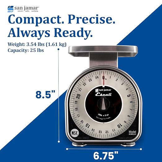 Escali Mechanical Dial Scale 25 Lb X 2 Oz