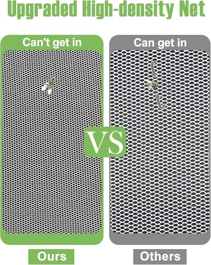 Extra Large Food Cover, 3 Jumbo (40"X23.7"), White Mesh Plate Serving Tents, Pop-Up Umbrella Screen Tents, Patio Net for Outdoor Camping, Picnics, Parties, BBQ, Collapsible and Reusable