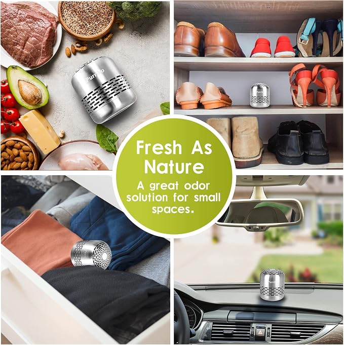 Purriko Refrigerator Deodorizer,Lasts up to 10 Years,Refrigerator Odor Eliminator,Fridge Deodorizer,More Effective Than Baking Soda Bamboo Air Purifying Bags