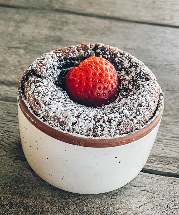 Mora Ceramic Ramekins - 6oz, Set of 6 - Small Oven Safe Baking Dishes/Cups - For Personal Pudding, Creme Brulee, Souffle, Serving Dip, Custard, Ice Cream - Single Mini Bowls - Vanilla White