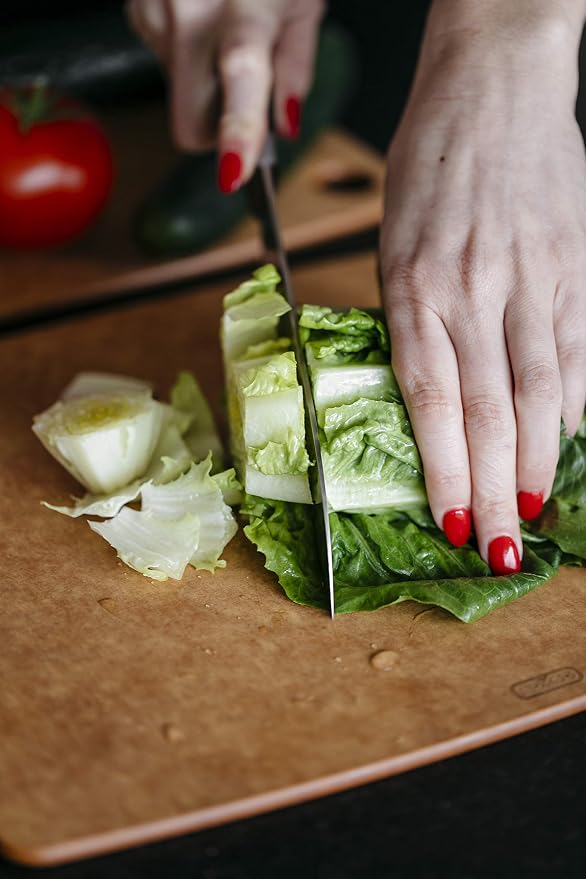 Dexas Natural Fiber Composite Cutting Board, Dishwasher Safe, Knife Friendly Kitchen Prep Board, 14.3 x 11.2 Inch