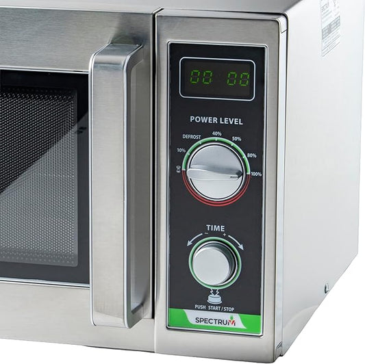 Winco Commercial-Grade Microwave with Dial, 1,000 W, .9 Cubic Feet