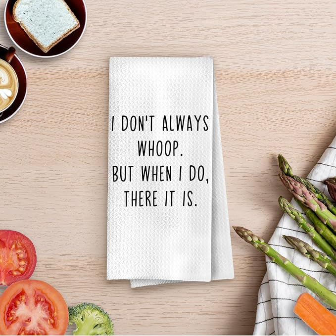 Funny Gifts Kitchen Decor - Humor Coworker Gift Waffle Dish Towels for Kitchen, Novelty Friendship Hand Towels, Farewell Gifts for Coworkers Tea Towel, 16x24 Inches