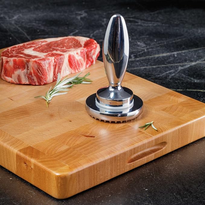 Reversible Meat Tenderizer and Pounder Dual Sided Meat Tenderizer Mallet Marinating Prep Tool