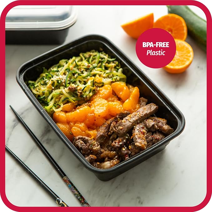 GoodCook Meal Prep Containers, Single Compartment 10-Pack | BPA-Free Reusable Food Storage, Microwave & Freezer Safe, Stackable Meal Prep Containers for Lunches and Snacks