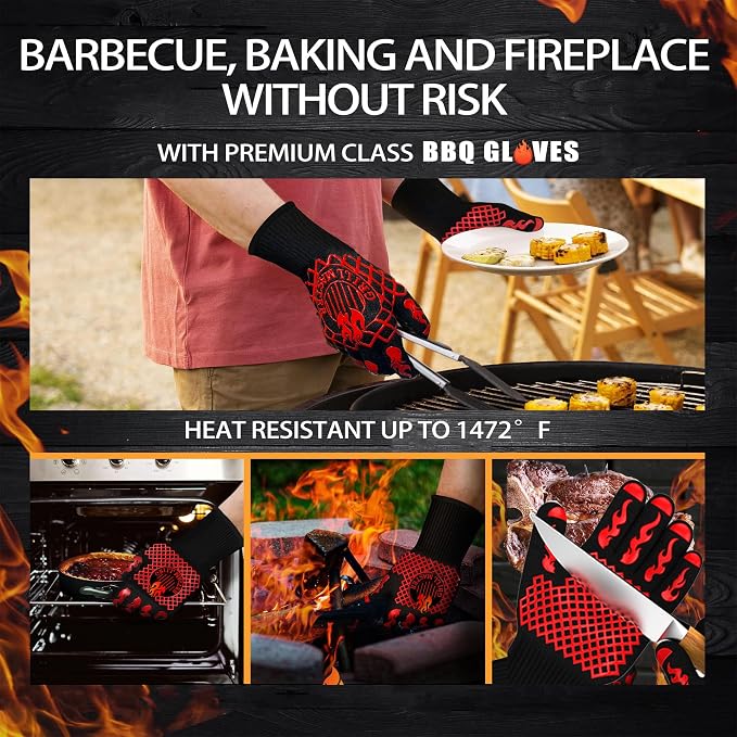 Smoker Accessories BBQ Blanket for Resting Meat, Christmas Dad Gifts for Men Resting Blanket for Smoking, Reusuable Large Capacity Keep Warm Tender and Juicy Grilling Gloves Heat Resistant