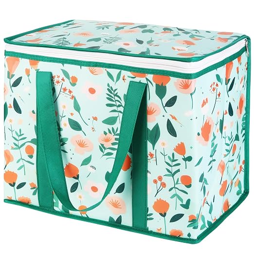 Insulated Reusable Grocery Shopping Bags, X-Large Cooler Bag, 1-Pack | Insulated Food/Pizza Delivery Bag, For Delivery Drivers, Commercial Food Warmers, Catering Tote Cooler/Thermal, Heavy Duty