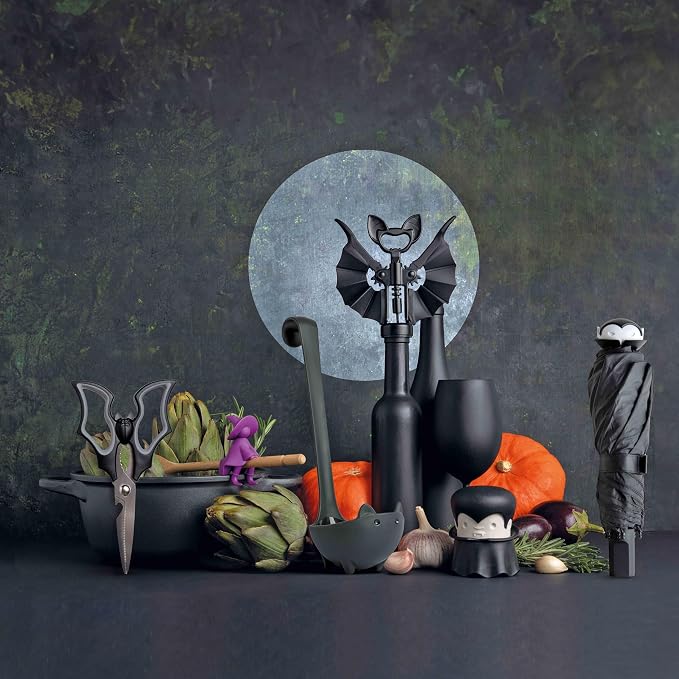 OTOTO Original Elizabat Kitchen Scissors - Halloween Goth Cute Bat Kitchen Shears, Bat Scissors, Gothic Scissors Utensils - Spooky Bats Halloween Gifts, Cute Gadgets, Kitchen Gadgets