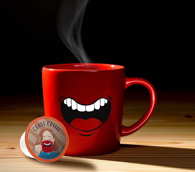 Crave Beverages Flavored Coffee Pods Sampler, Compatible with 2.0 K-Cup Brewers, Assorted Variety Pack, 100 Count
