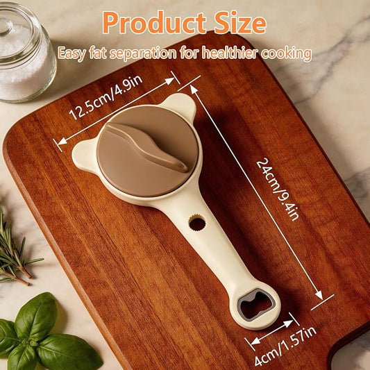 2026 New 4-in-1 Jar Opener - Adjustable Stainless Steel Lid Remover for Seniors & Arthritis Sufferers, Fits Kitchen Jars, Bottles & Cans