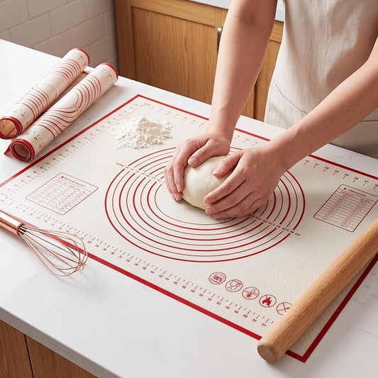 HOOMIL Silicone Baking Mat, 28"x20" | Food-Grade, BPA-free, Non-Stick,Non-Slip, Precision Measurements, Large, Easy to Store