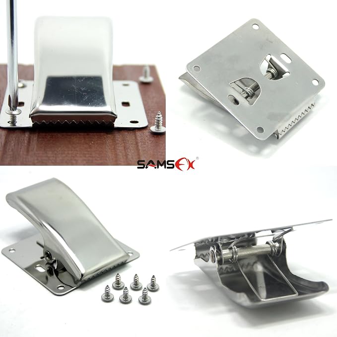 Fish Cleaning Board Tools Fillet Clamp w/Screws Deep-Jaw Fish Tail Clip Board for Scaling Table Bait (Fish Clamp)