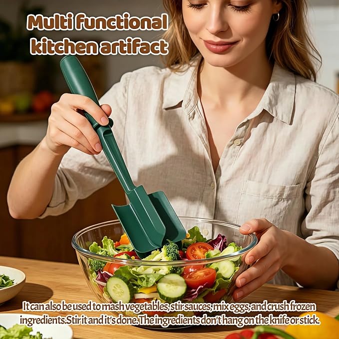 Meat Chopper, Hamburger Grinder, Premium Heat Resistant Masher for Ground Beef, Burger Grinder, Potato Masher, Nylon Potato Mix Tool, Safe, Non-Stick, Mix and Chop Kitchen Tool - Black